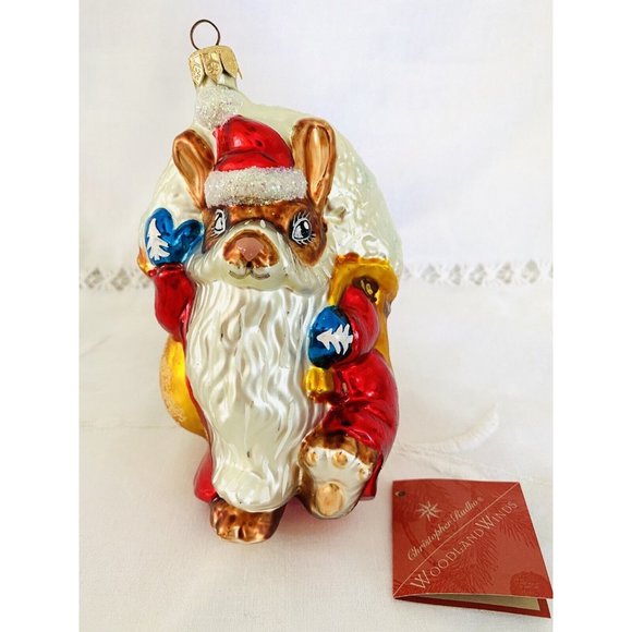 Christopher Radko Woodland Winds Blizzard Santa 1998 Christmas Collectible - Picture 1 of 5